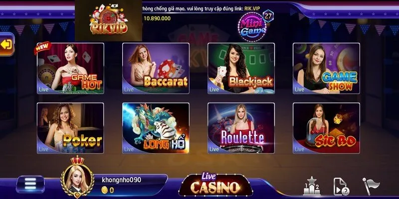 Cách chinh phục game Live Casino Rikvip đơn giản
